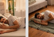 خوابیدن روی تخت بهتره یا زمین؟